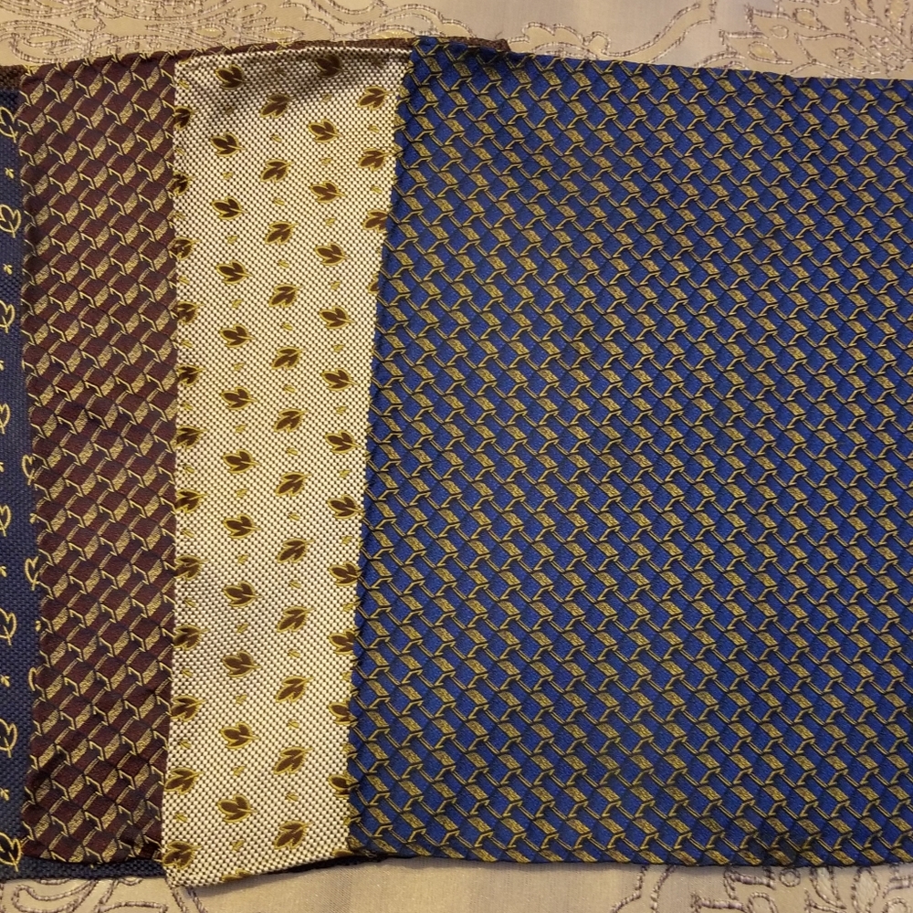 Hand Rolled Silk Pocket Squares